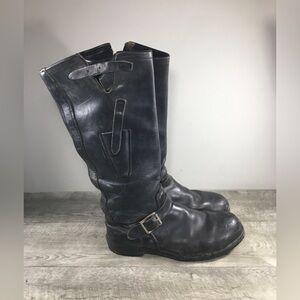 Nasty Feet Red Wing Leather Engineer Biker Steel Toe Motorcycle Mens Boots Sz 10
